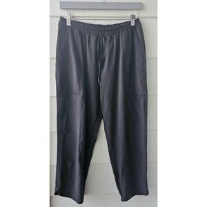 Lululemon Lightweight Cropped Pants Size‎ 8 Black Elastic Waist Inspected EUC